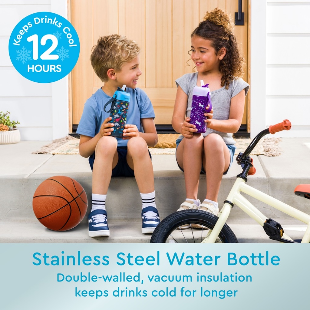 Bentgo - Stainless Steel Insulated Watter Bottle 413 ml - Dino