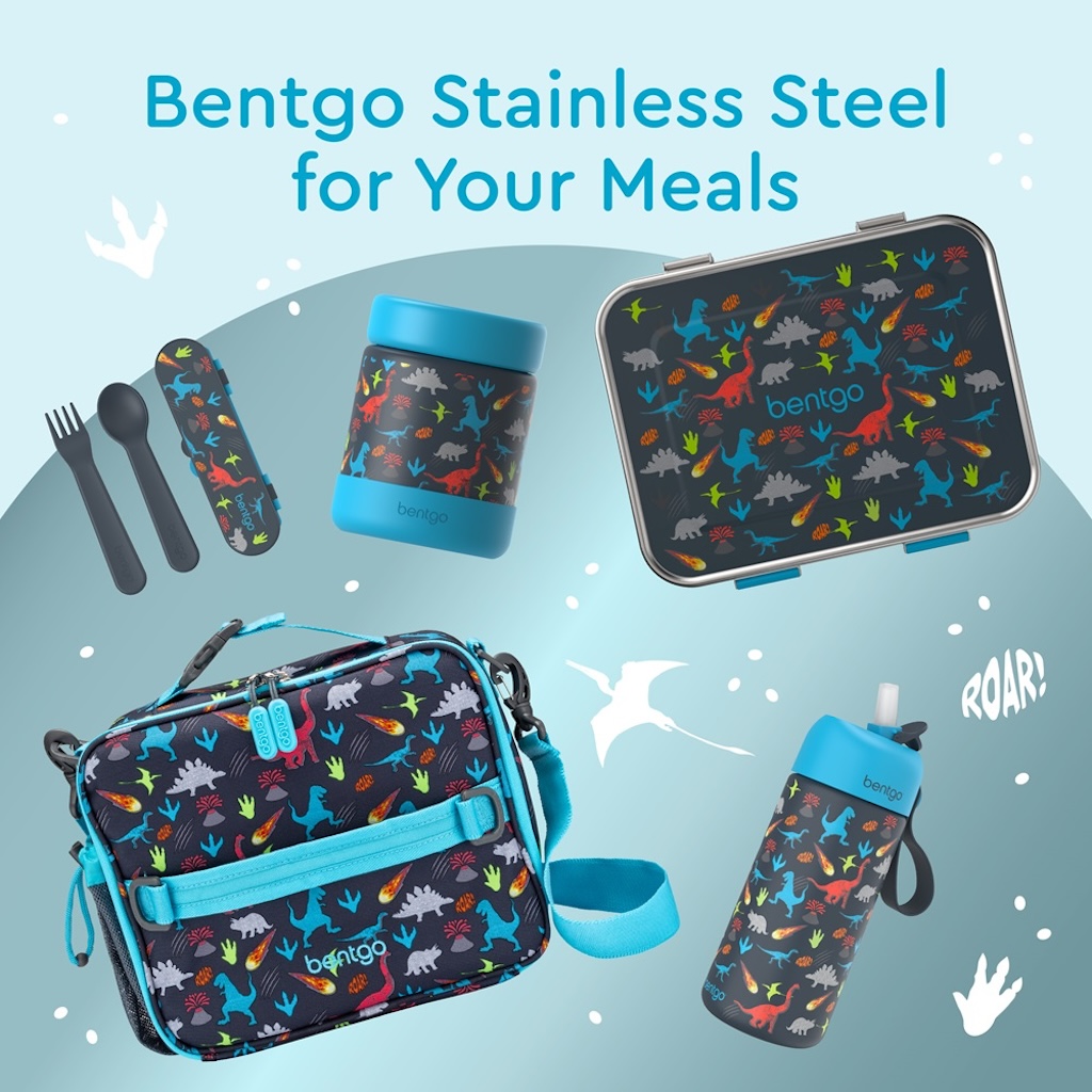 Bentgo - Stainless Steel Insulated Watter Bottle 413 ml - Dino