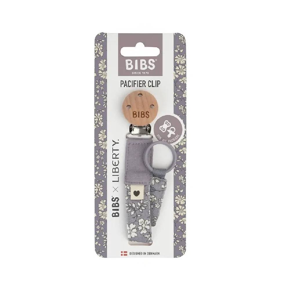 Bibs - Liberty Pacifier Clip Capel - Fossil Grey