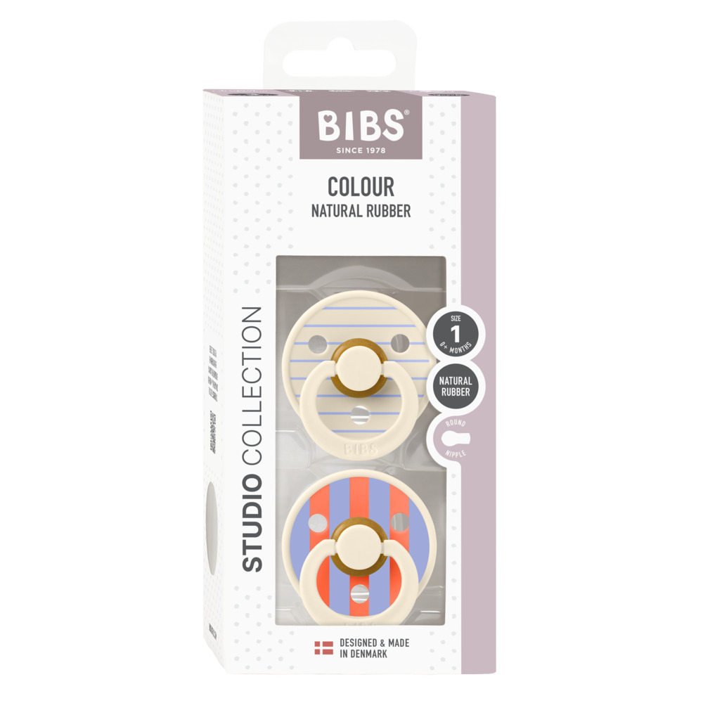 Bibs - Studio Colour Pin Latex S1 - 2 Pack - Ivory Hush Mix