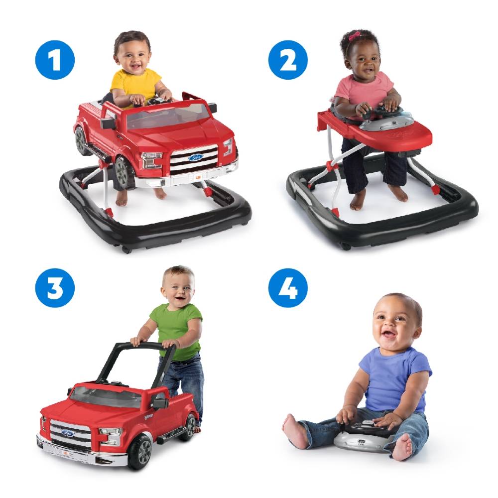 Bright Starts - Ford F-150 4-in-1 Walker - Rapid Red