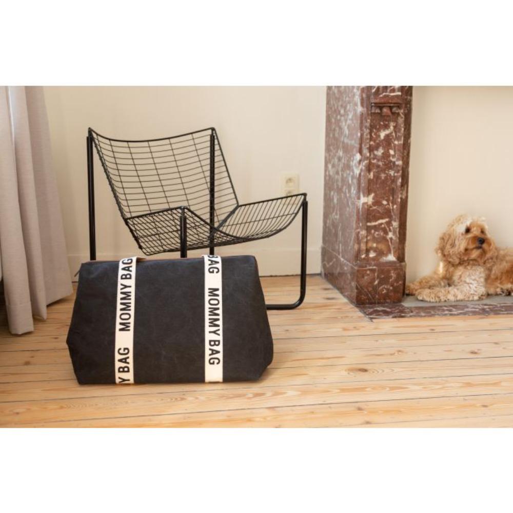 Childhome - Mommy Bag Signature Canvas - Black