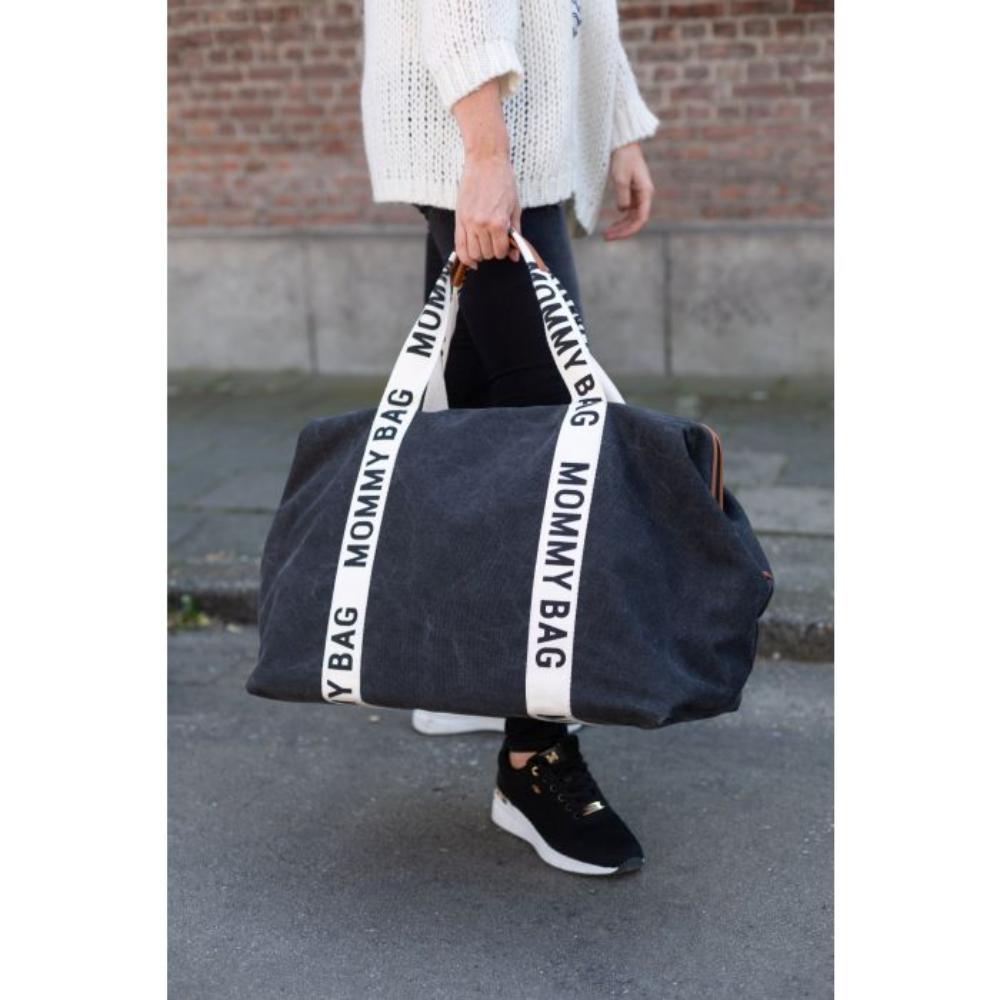 Childhome - Mommy Bag Signature Canvas - Black
