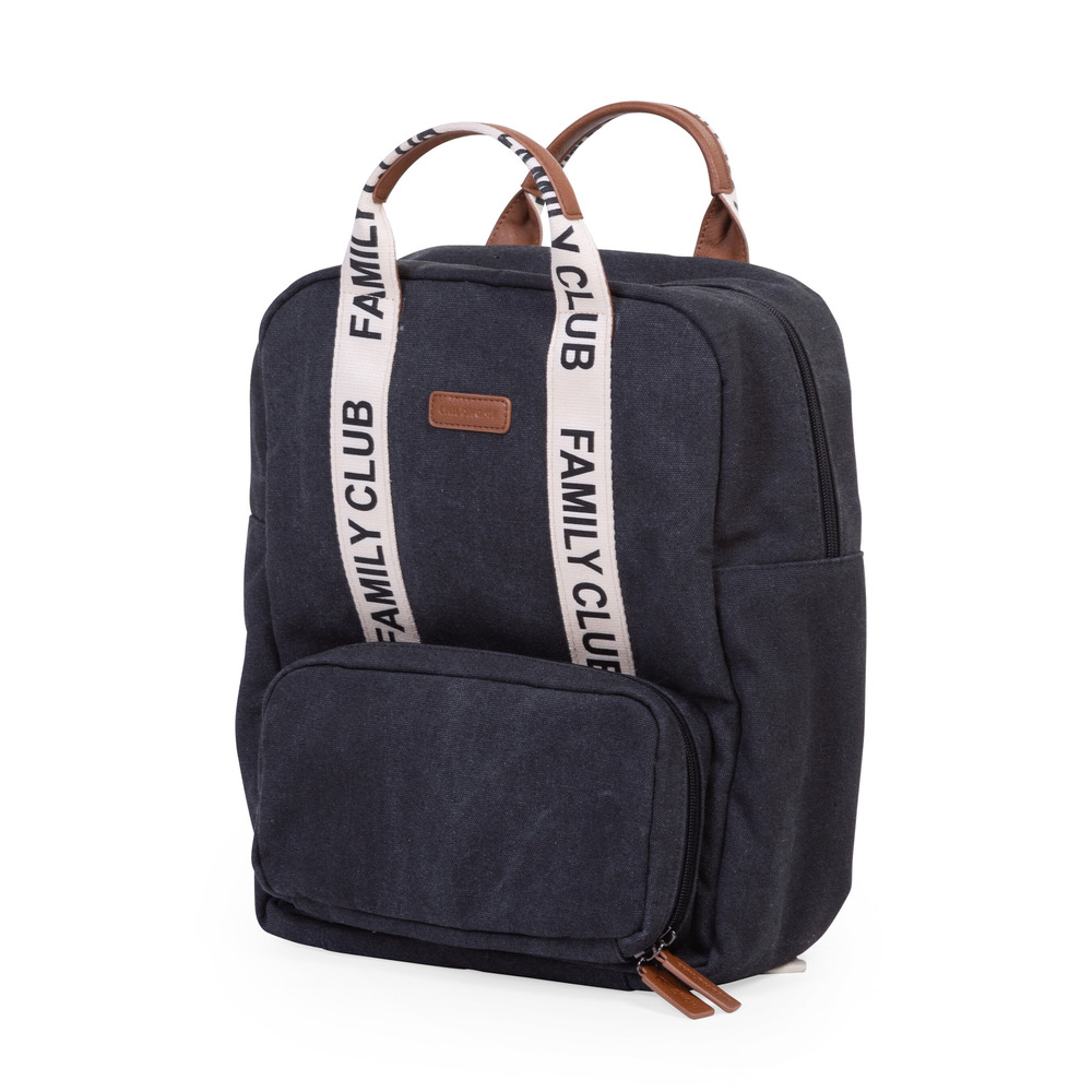 Childhome - Signature Canvas Family Club Backpack - Black