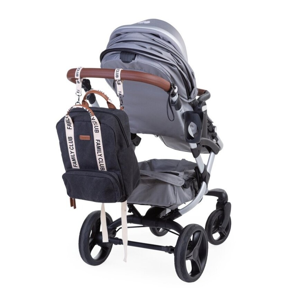 Childhome - Signature Canvas Family Club Backpack - Black