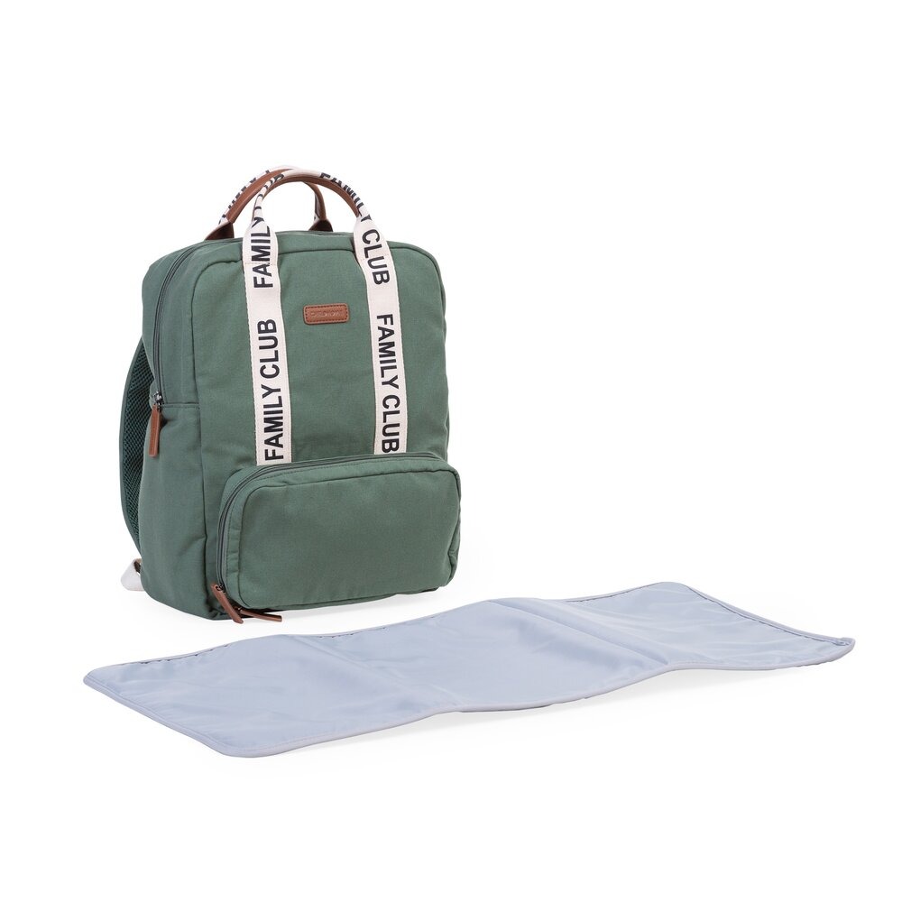 Childhome - Signature Canvas Family Club Backpack - Green