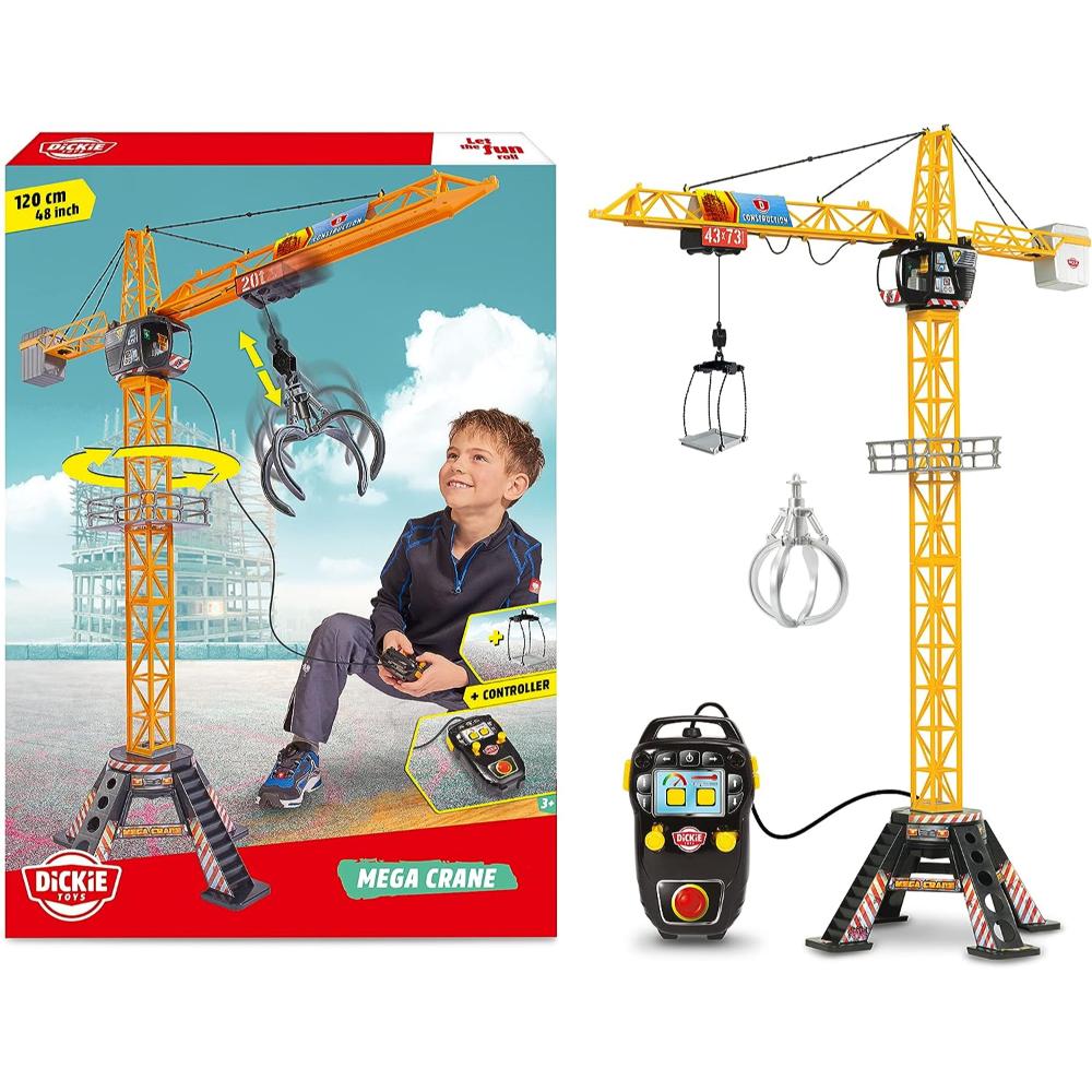 Dickie - Construction Mega Crane - 120 Cm