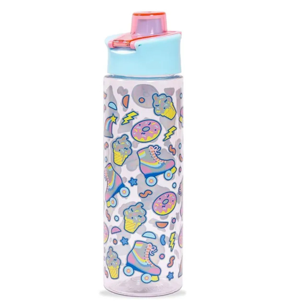 Eazy Kids - Gen Z Skater Tritan Water Bottle with Lid 750ml - Blue