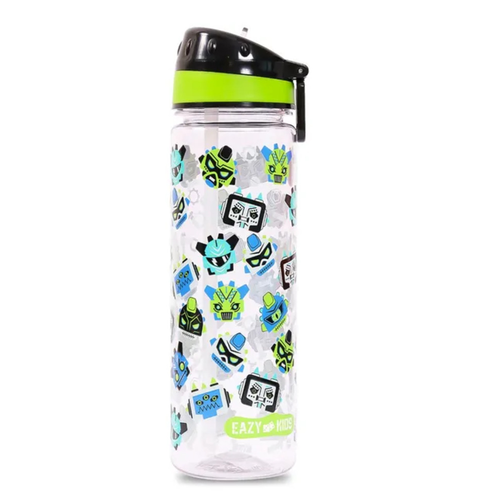 Eazy Kids - Gen Z Tritan Water Bottle with Handle 650ml - Black