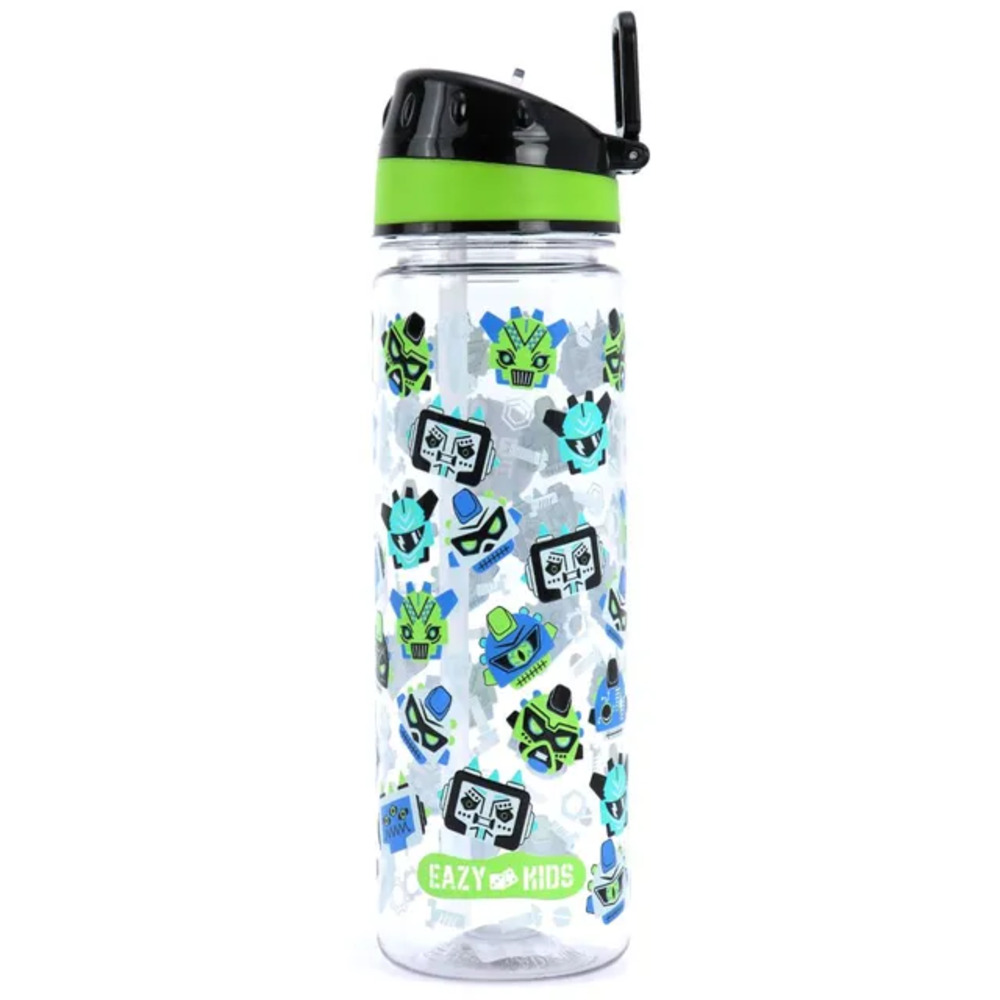 Eazy Kids - Gen Z Tritan Water Bottle with Handle 650ml - Black
