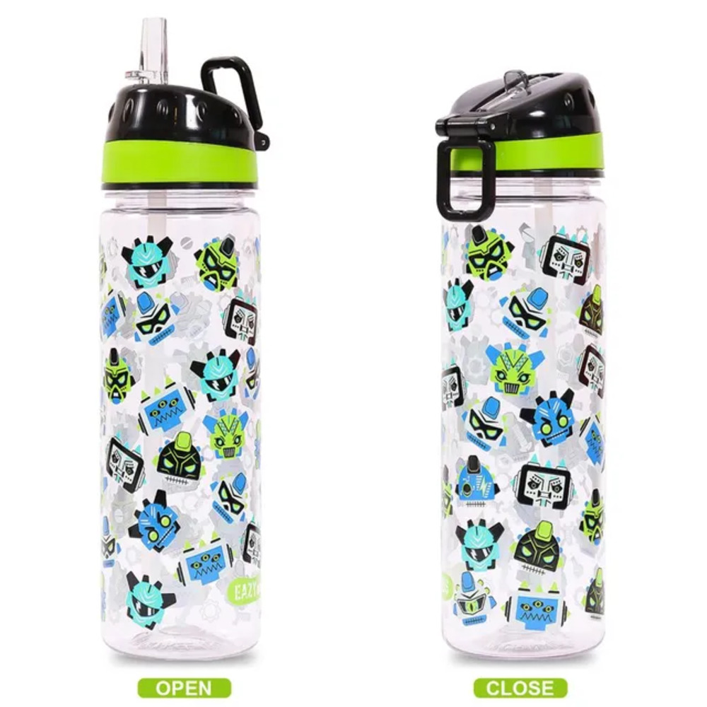 Eazy Kids - Gen Z Tritan Water Bottle with Handle 650ml - Black