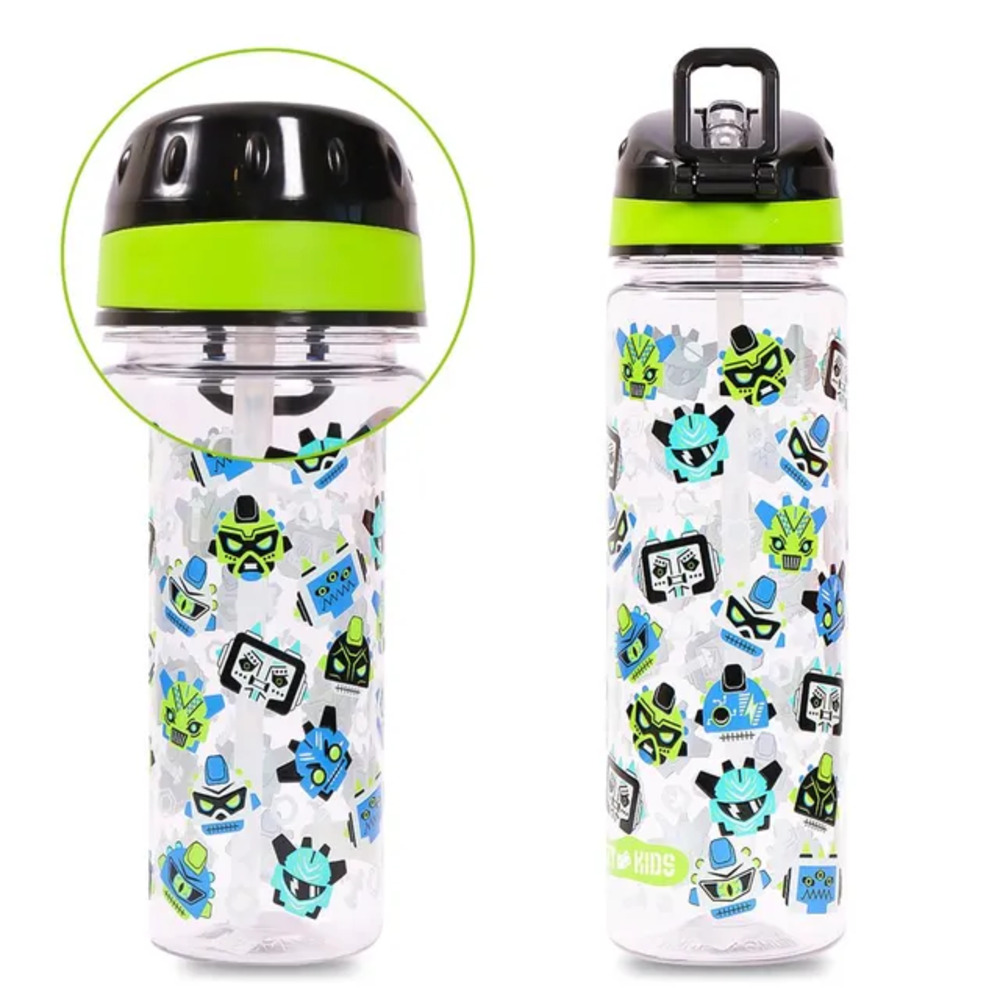 Eazy Kids - Gen Z Tritan Water Bottle with Handle 650ml - Black