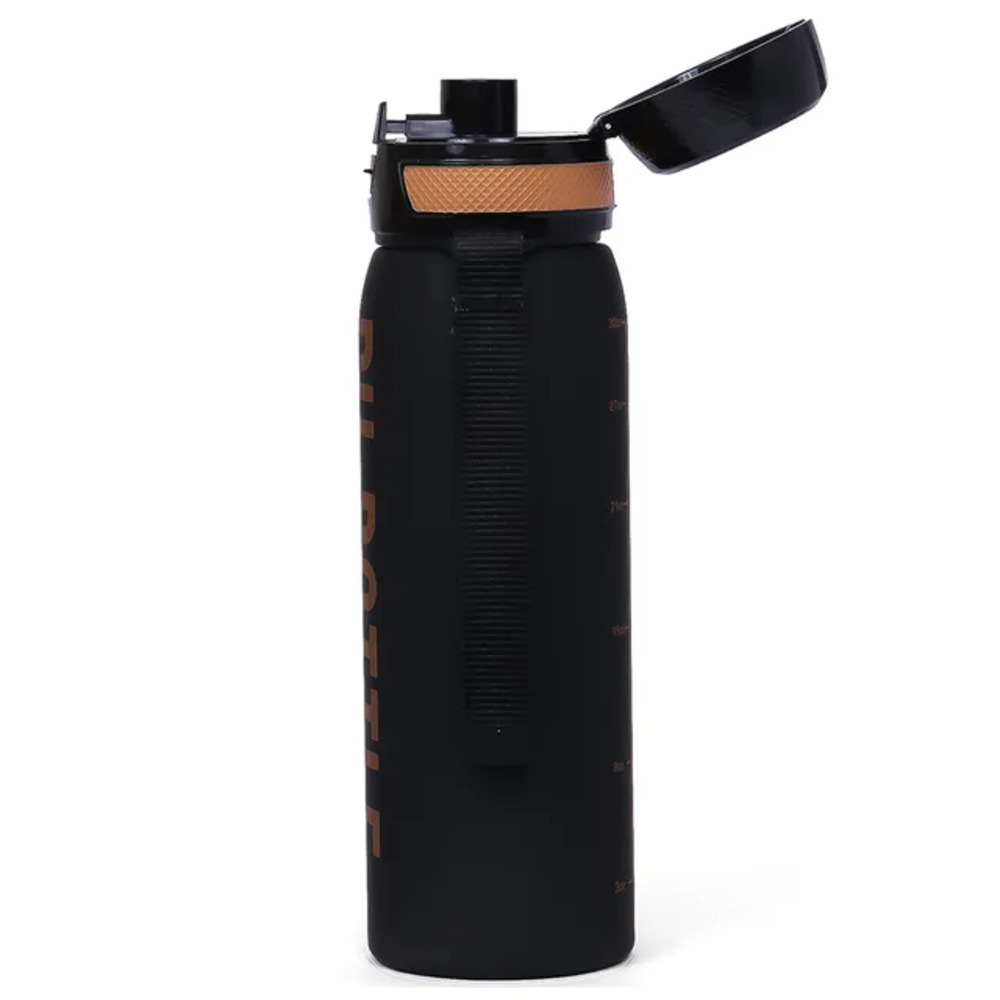 Eazy Kids - Water Bottle with Strap 1000ml - Black