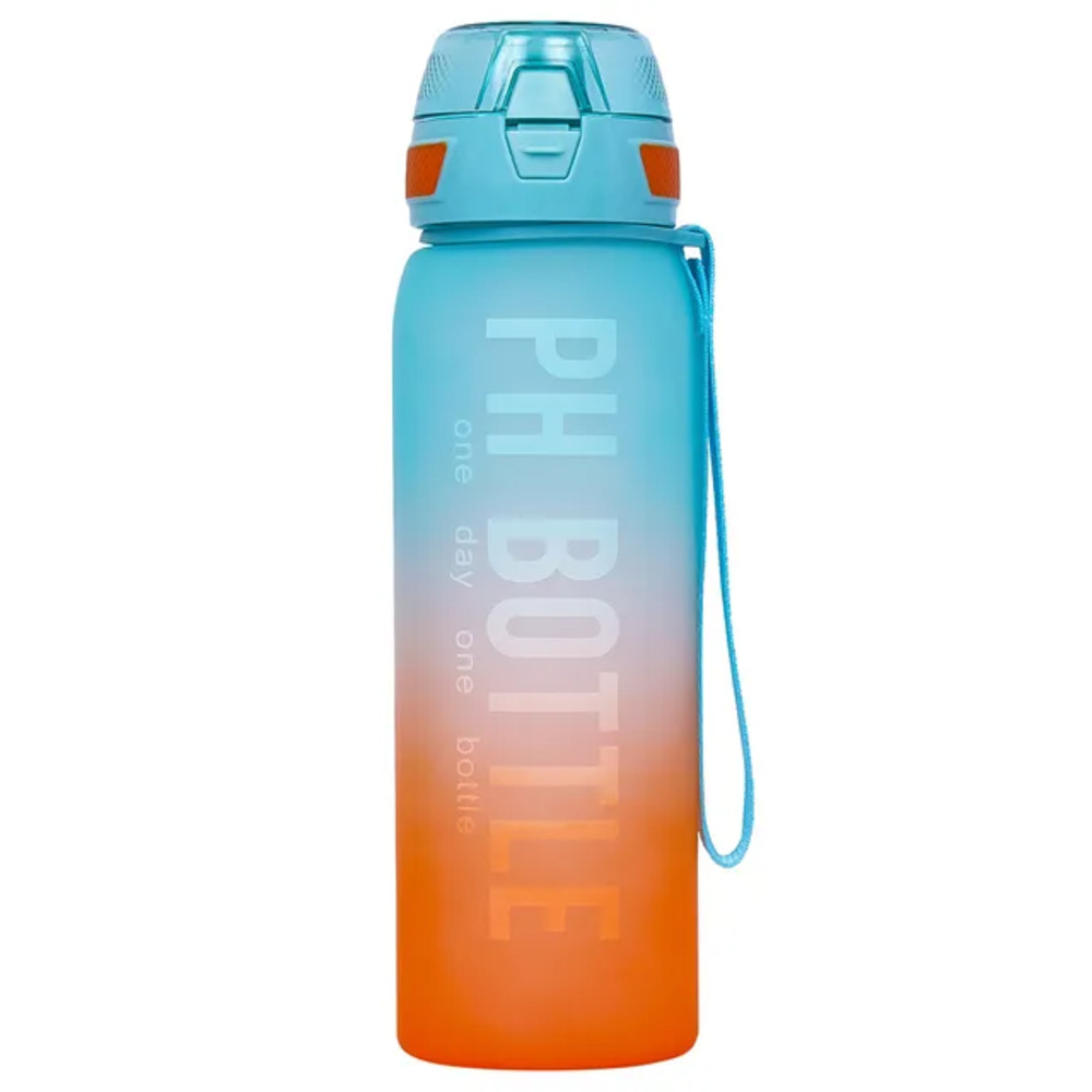 Eazy Kids - Water Bottle with Strap 1000ml - Blue