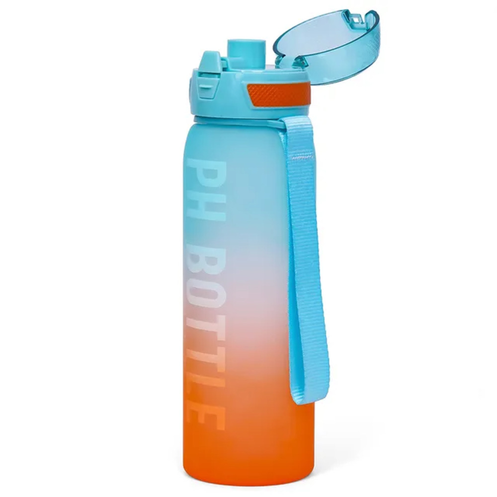 Eazy Kids - Water Bottle with Strap 1000ml - Blue