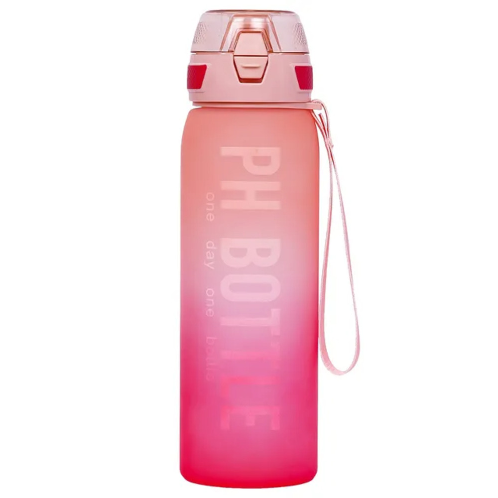 Eazy Kids - Water Bottle with Strap 1000ml - Pink