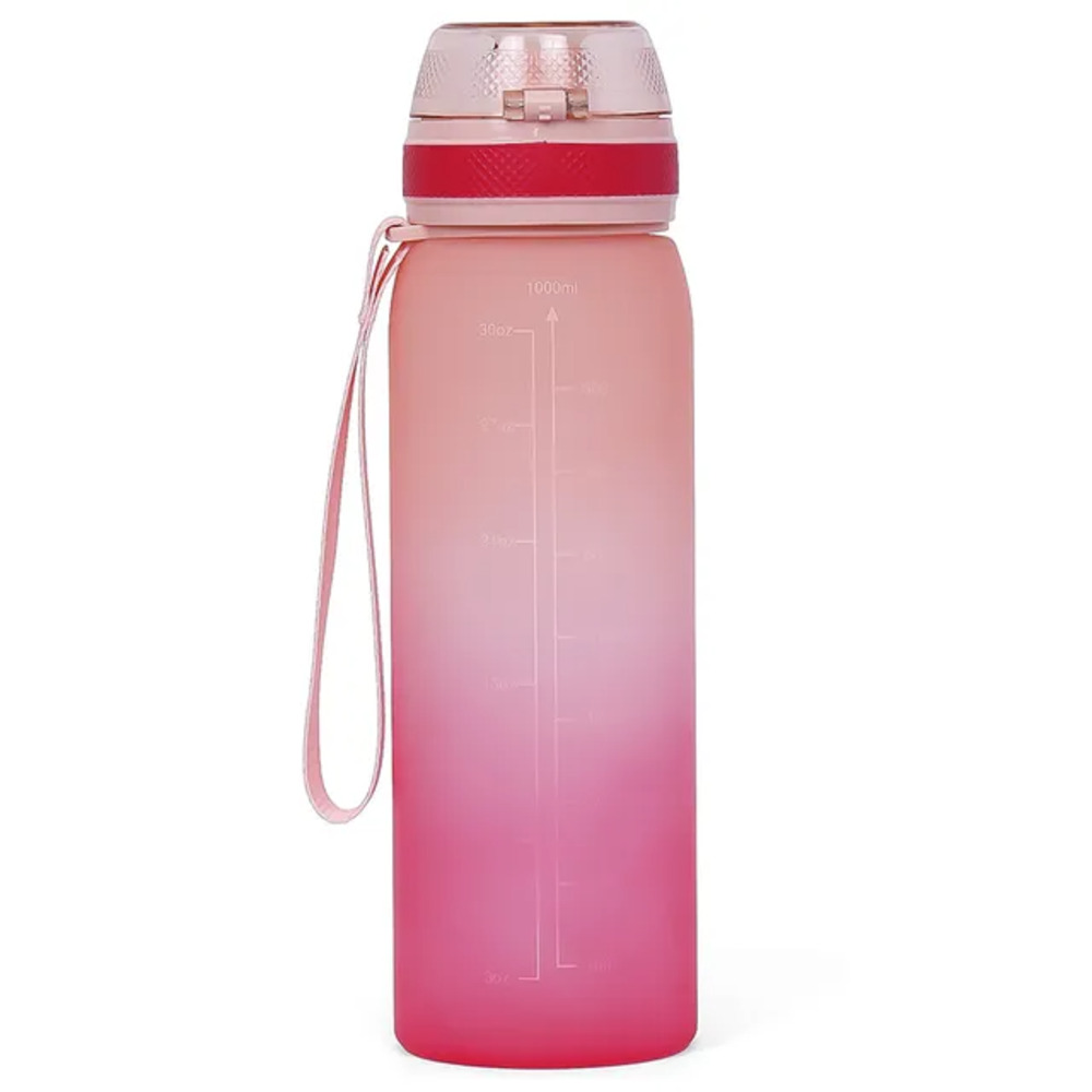 Eazy Kids - Water Bottle with Strap 1000ml - Pink