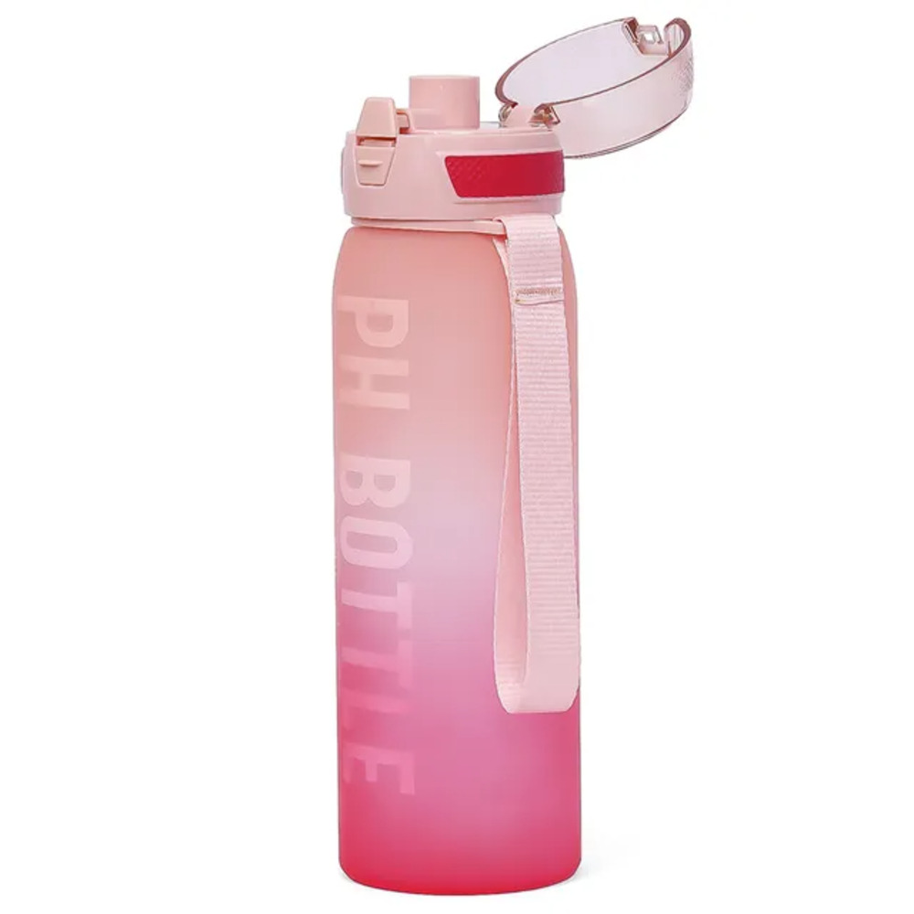 Eazy Kids - Water Bottle with Strap 1000ml - Pink