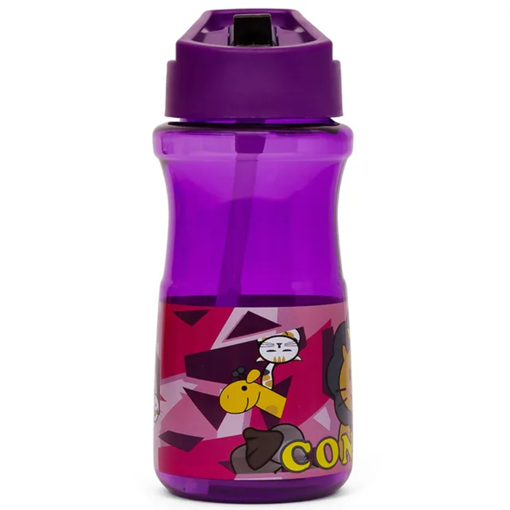 Eazy Kids Water Bottle with Straw 500ml - Contisi Purple
