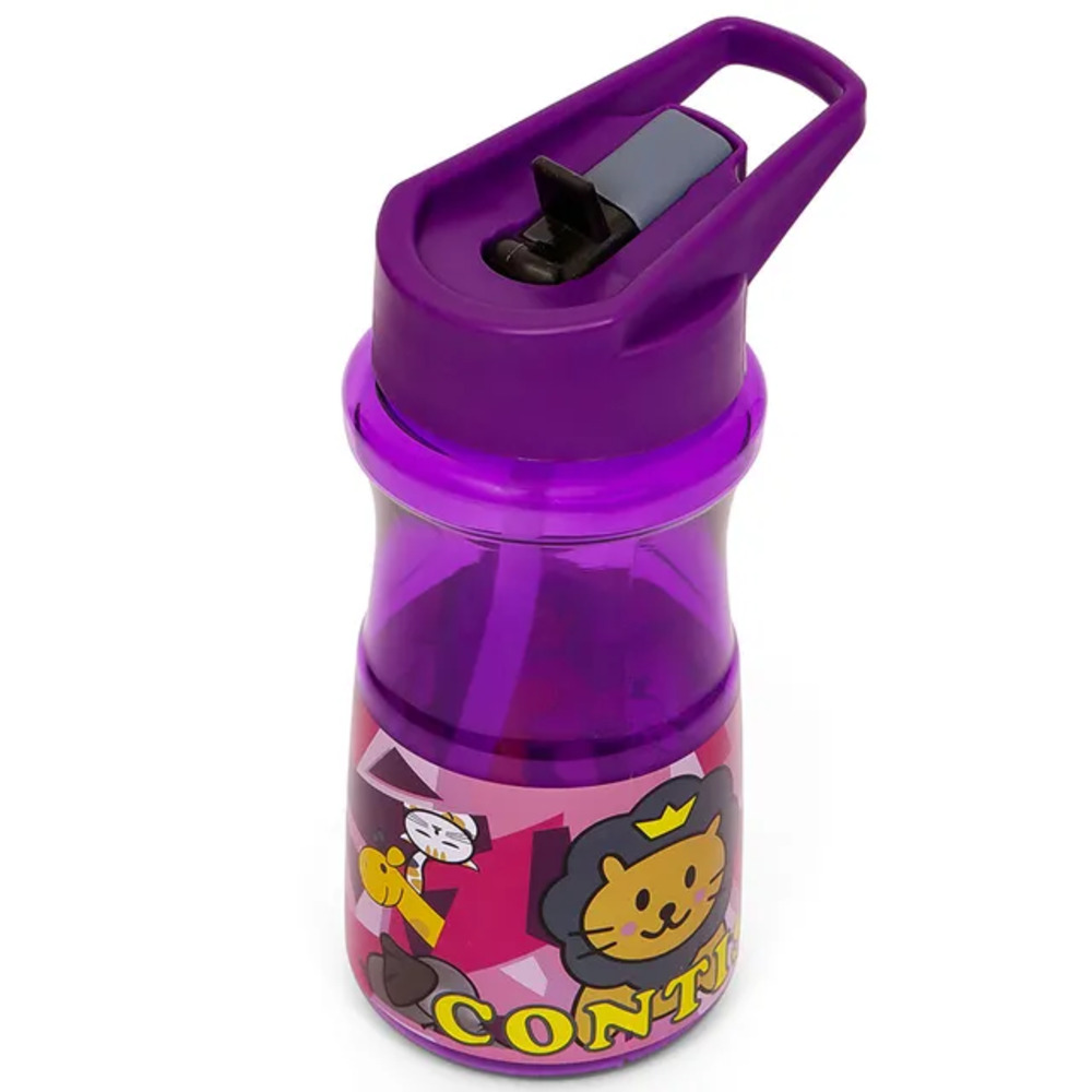 Eazy Kids Water Bottle with Straw 500ml - Contisi Purple