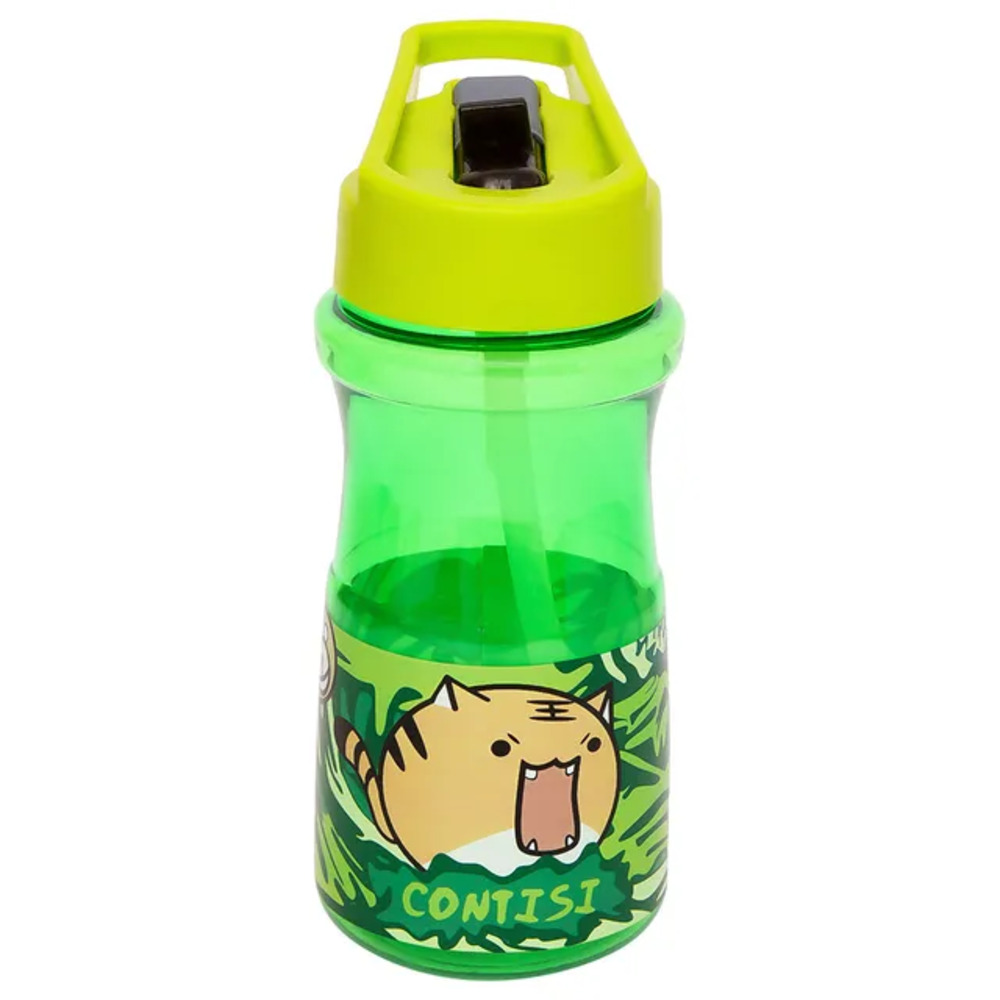 Eazy Kids - Water Bottle wth Straw 500ml - Green
