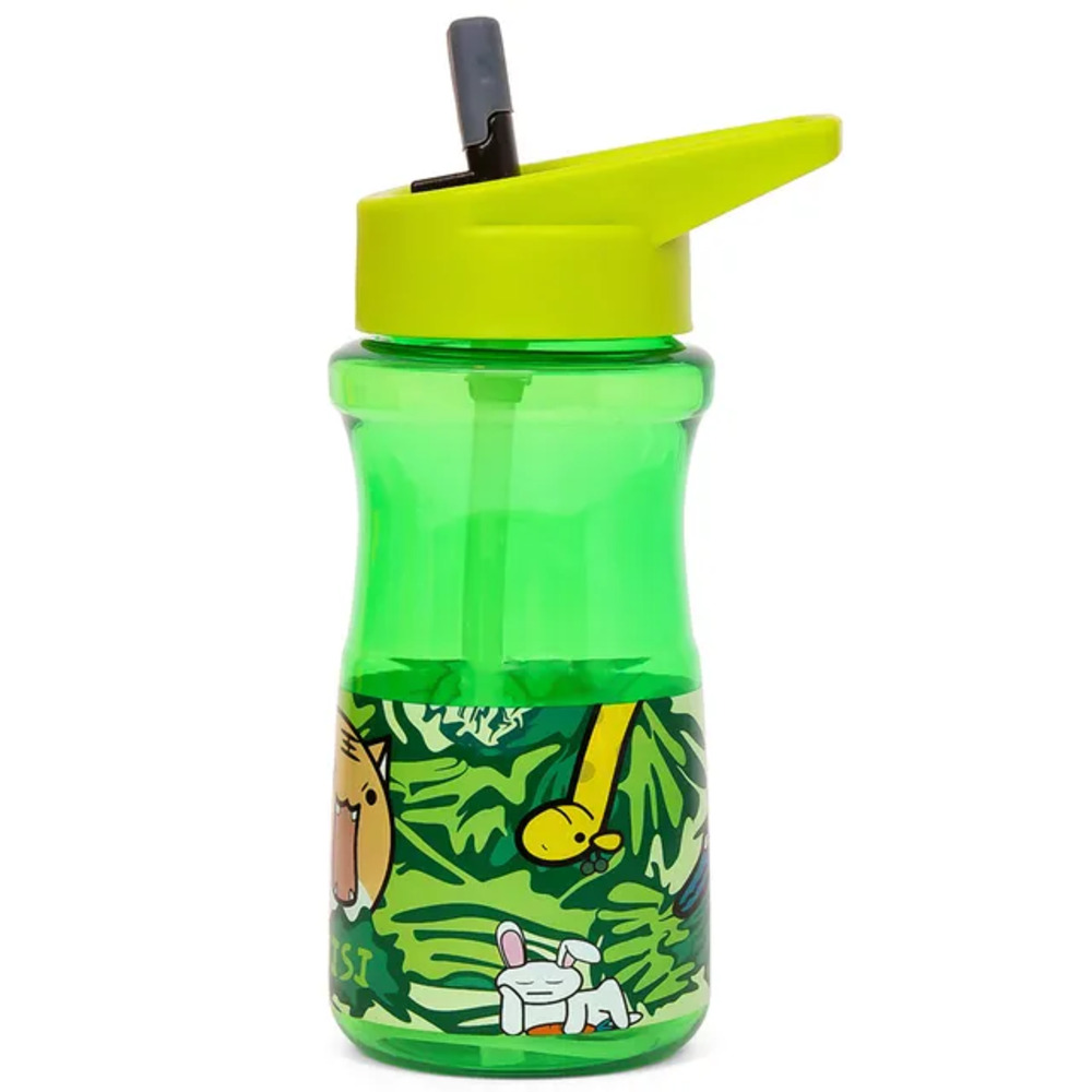 Eazy Kids - Water Bottle wth Straw 500ml - Green