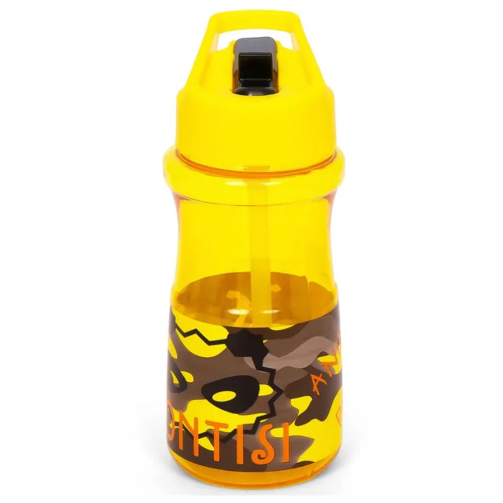 Eazy Kids - Water Bottle with Straw 500ml - Yellow