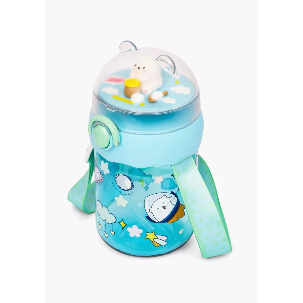 Eazy Kids - Water Bottle with Straw 580ml - Green