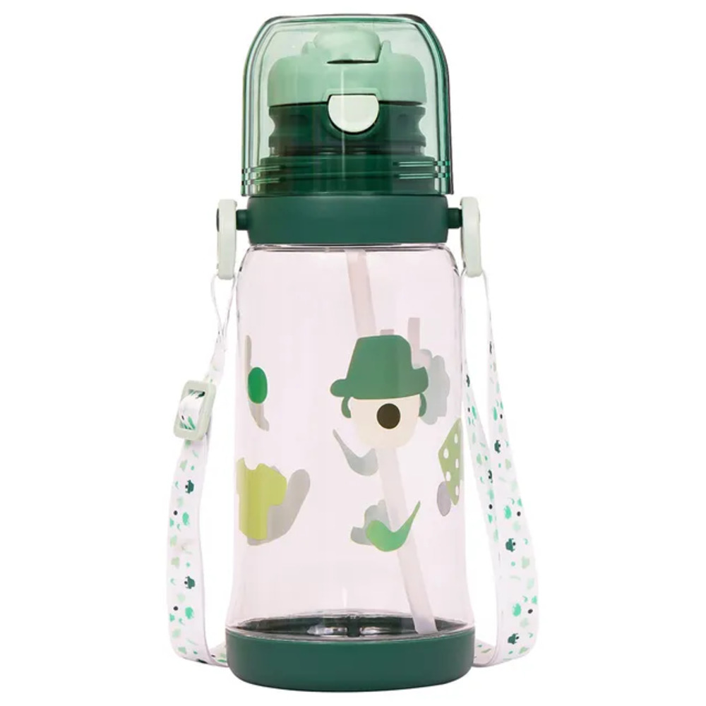 Eazy Kids - Water Bottle with Straw 600ml - Green