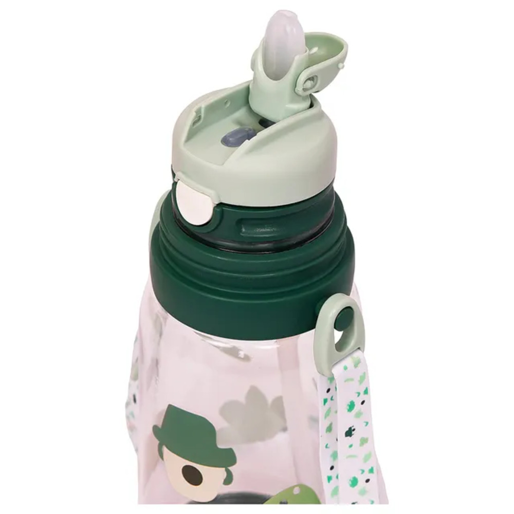 Eazy Kids - Water Bottle with Straw 600ml - Green