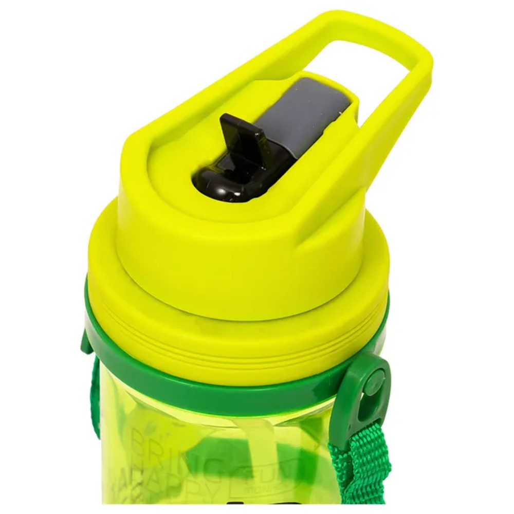 Eazy Kids - Water Bottle with Straw & Strap 500ml - Green