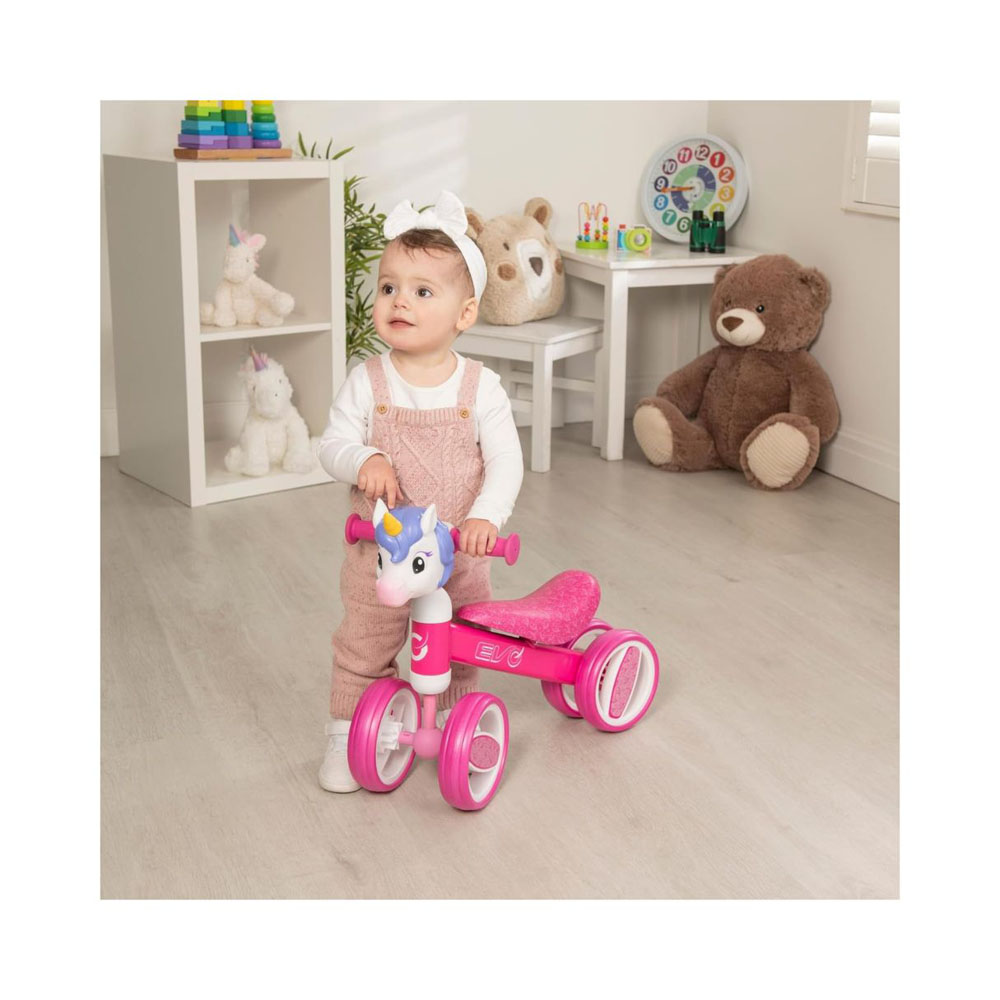 Evo Bobble head Training Bike Unicorn Ride On