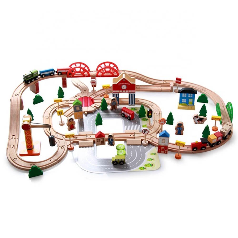 Factory Price - Hudson Wooden Complete Imperial Train Set - 120 Pcs