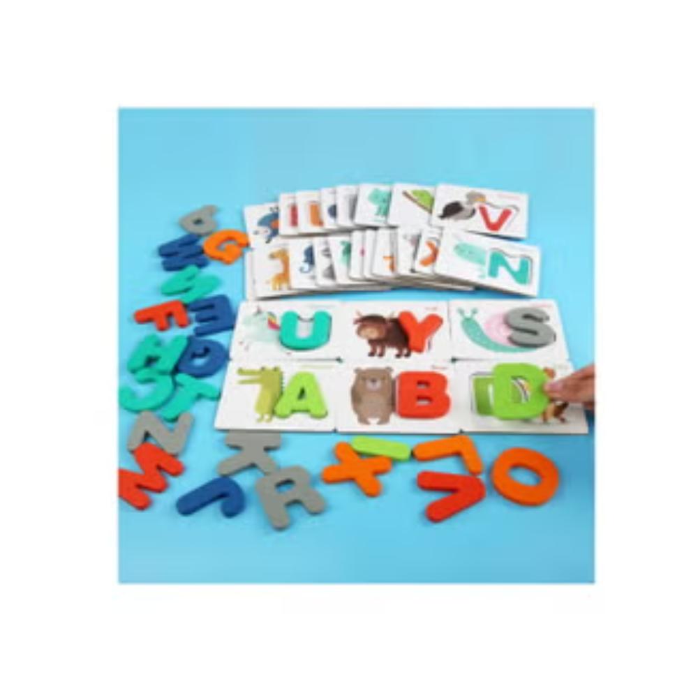 Factory Price - Wooden Letter Learning Cards Game Abc Puzzle