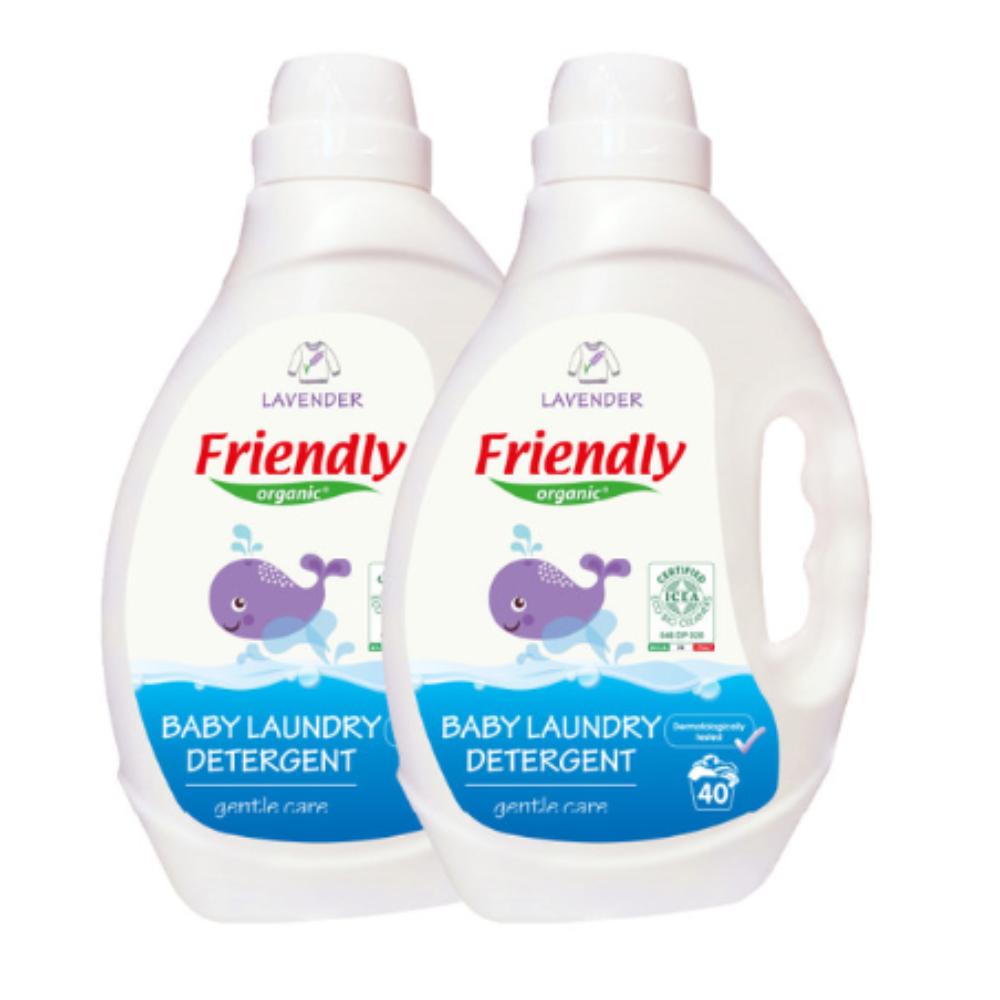 Friendly Organic - Baby Laundry Detergent Lavender 2L (Pack of 2)
