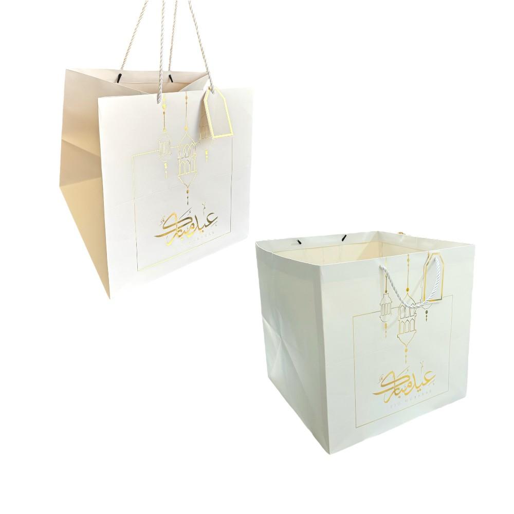 Highland - 6 Pcs Eid Mubarak Gift Bags (30x30x30cm)
