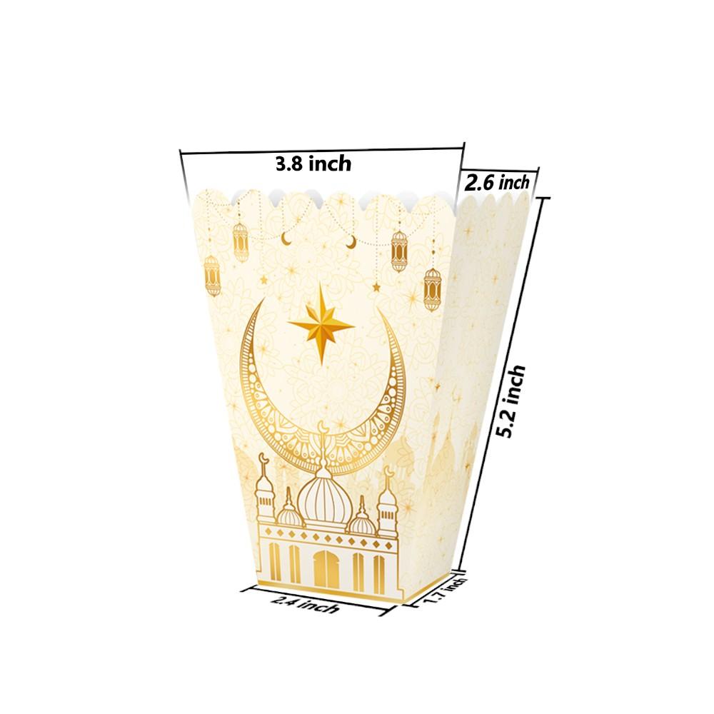 Highland - Ramadan Kareem Popcorn Boxes for Kids - 6Pcs
