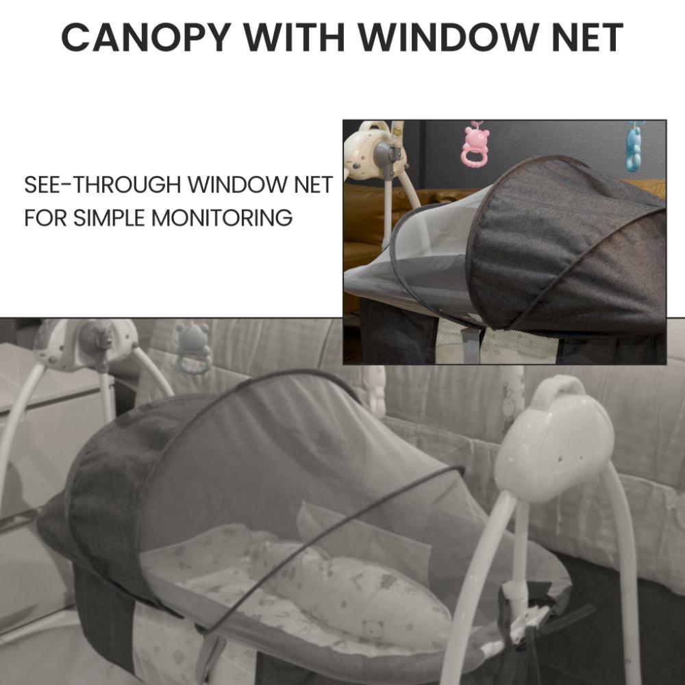 Hocc - 3 in 1 Electric Baby Cot Cum Rocker With Remote Control