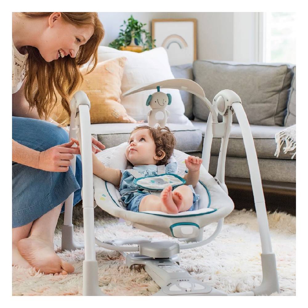 Ingenuity - ConvertMe Swing-2-Seat Portable Swing - Nash