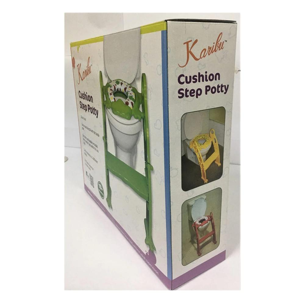 Karibu - Frog Shape Cushion Potty Seat With Ladder - Green