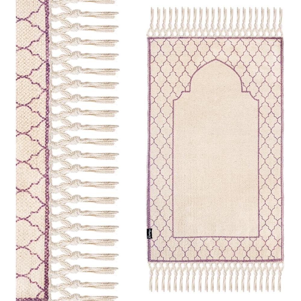 Khamsa Classic - Muslim Prayer Mat for Adult - Mauv - Lavender