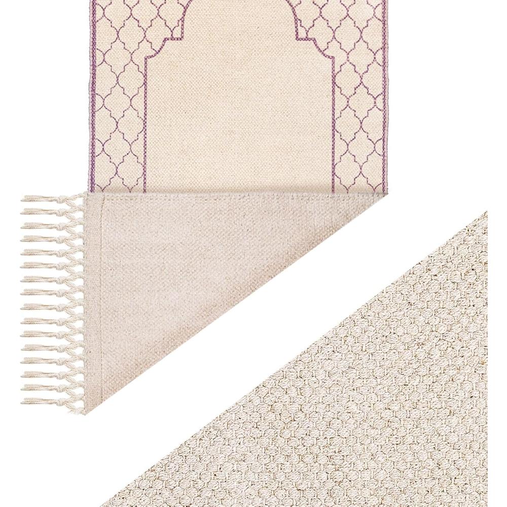 Khamsa Classic - Muslim Prayer Mat for Adult - Mauv - Lavender