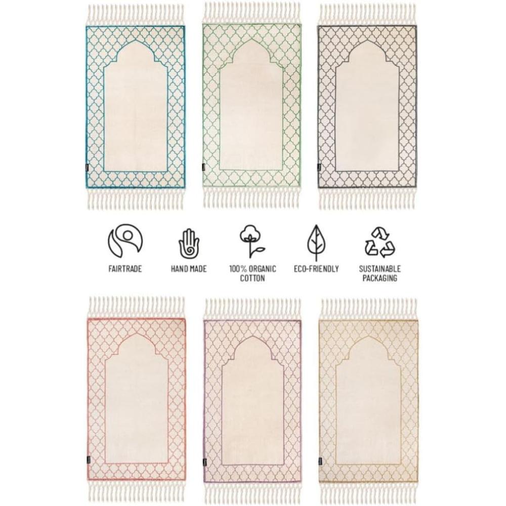 Khamsa Classic - Muslim Prayer Mat for Adult - Mauv - Lavender