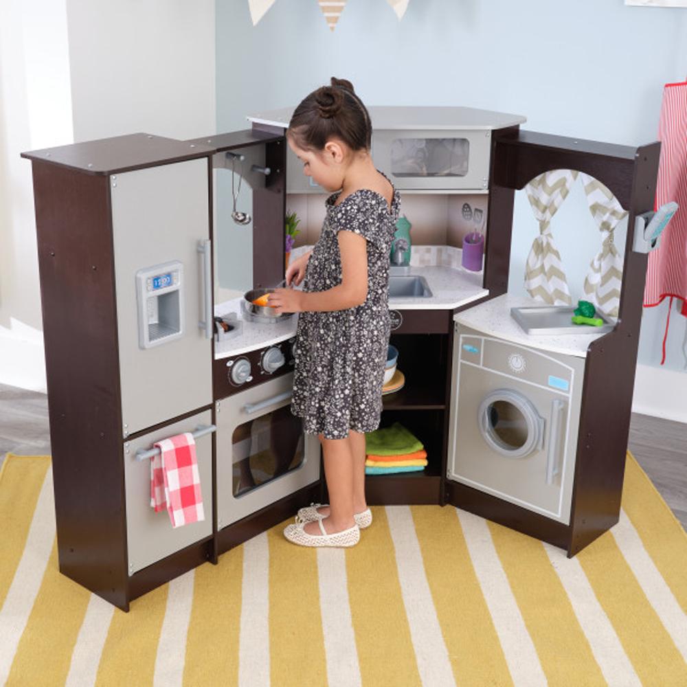 Kidkraft - Ultimate Corner Play Kitchen Espresso