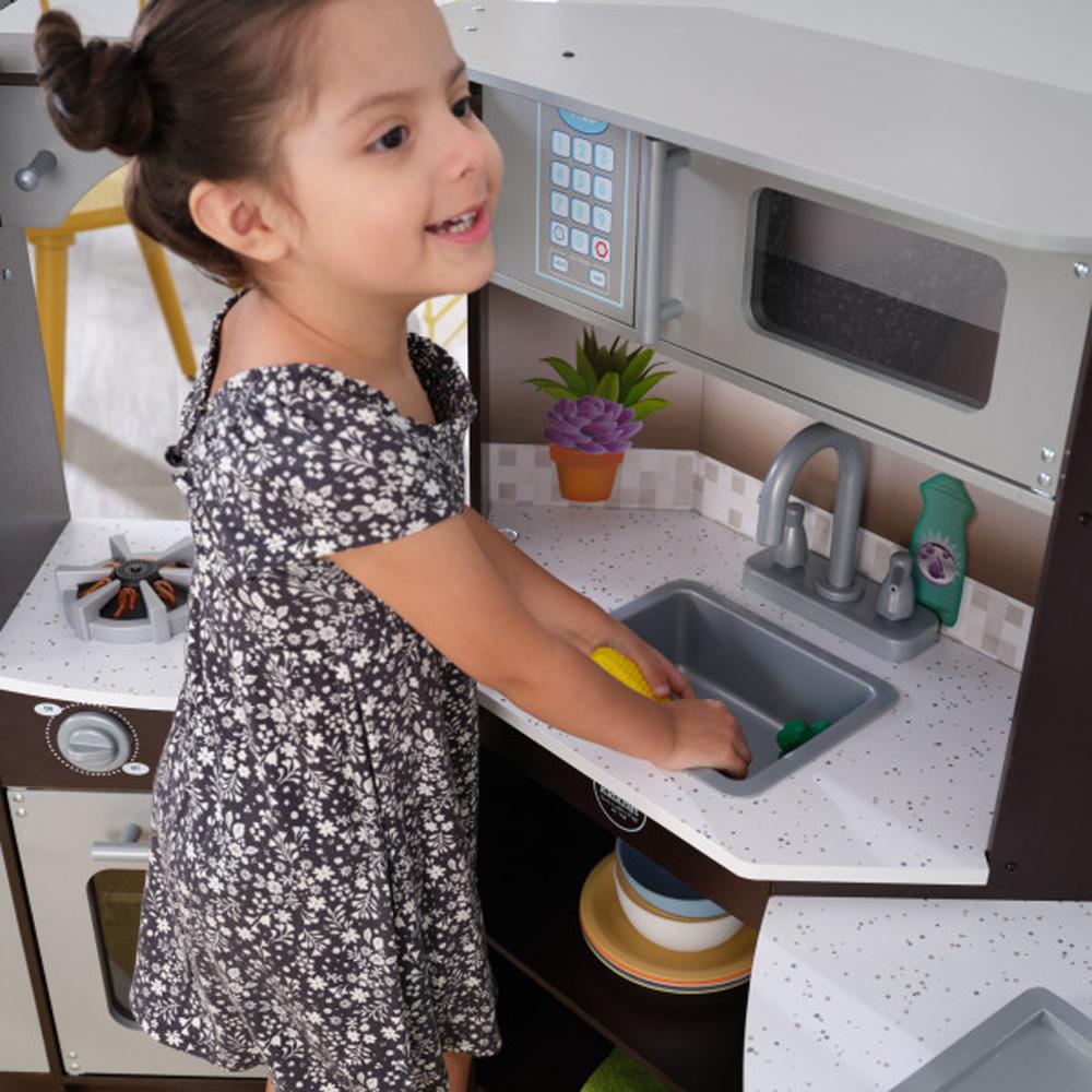 Kidkraft - Ultimate Corner Play Kitchen Espresso