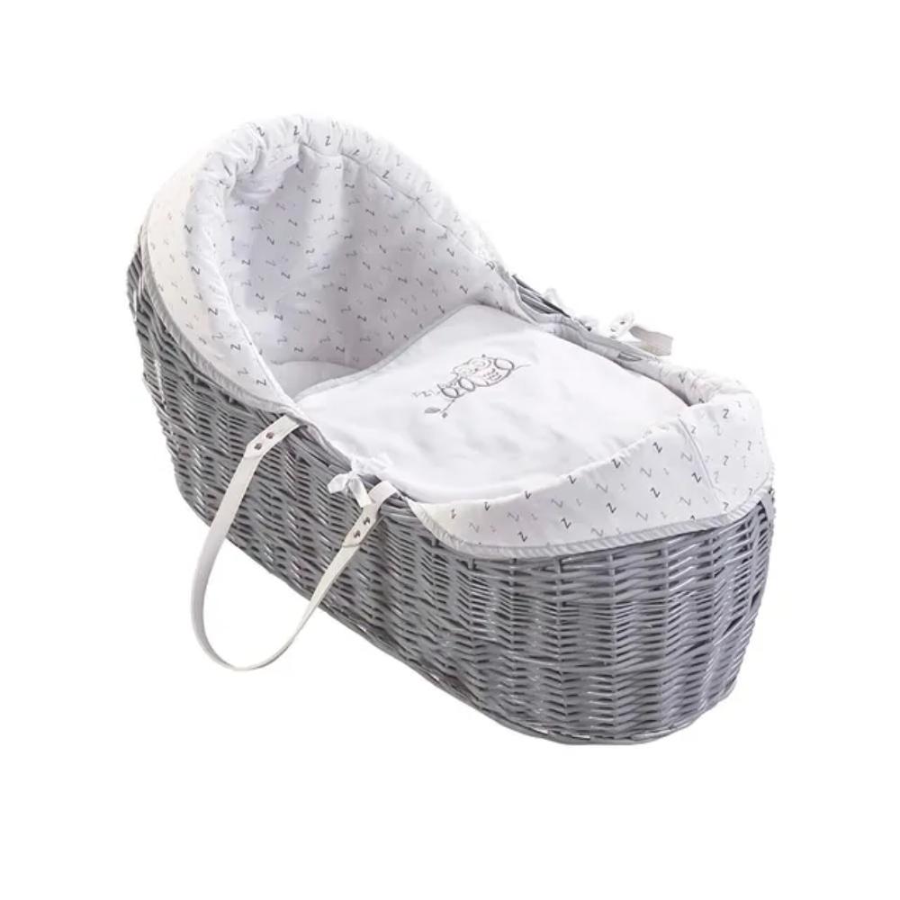 Kinder Valley - Little Owl Moses Basket with Stand and Textile 