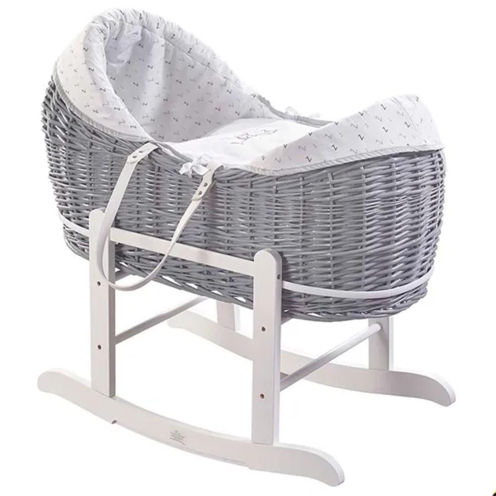 Kinder Valley - Little Owl Moses Basket with Stand and Textile 