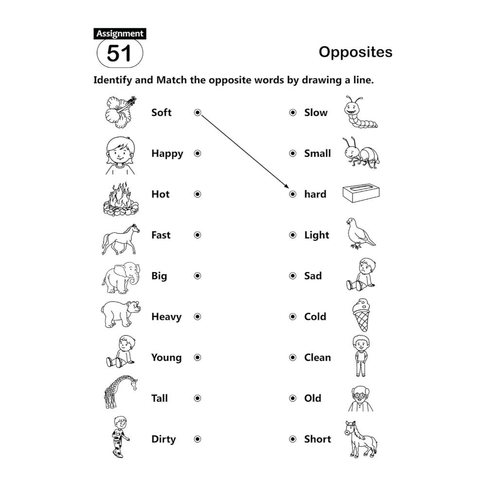 Kohli Book Distributors - Fun and Learn Activity Worksheet - Opposite
