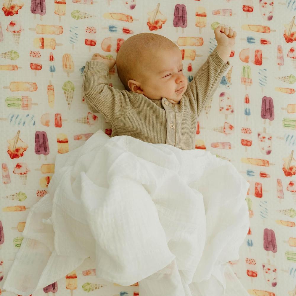 Little Unicorn - Cotton Muslin Swaddle 3 Pack Set - White