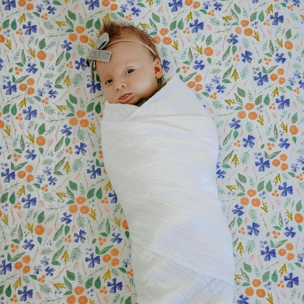 Little Unicorn - Cotton Muslin Swaddle 3 Pack Set - White